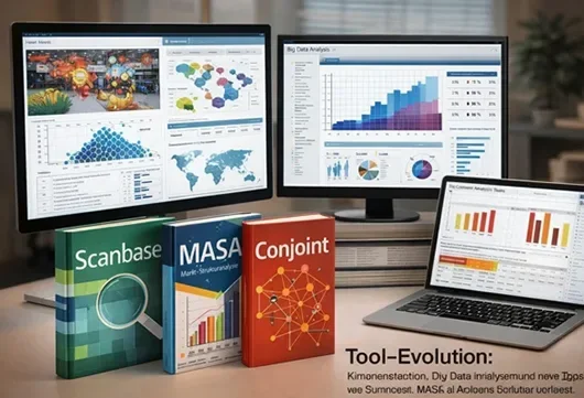 Tool-Evolution: Kundenlaufstudien & Abschöpfungsanalysen, Big-Data-Analysen und neue Tools wie Scanbase, MASA und eigene Conjoint-Verfahren